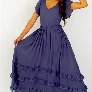 Joyfolie Cressa dress in foggy blue NWT. size small.